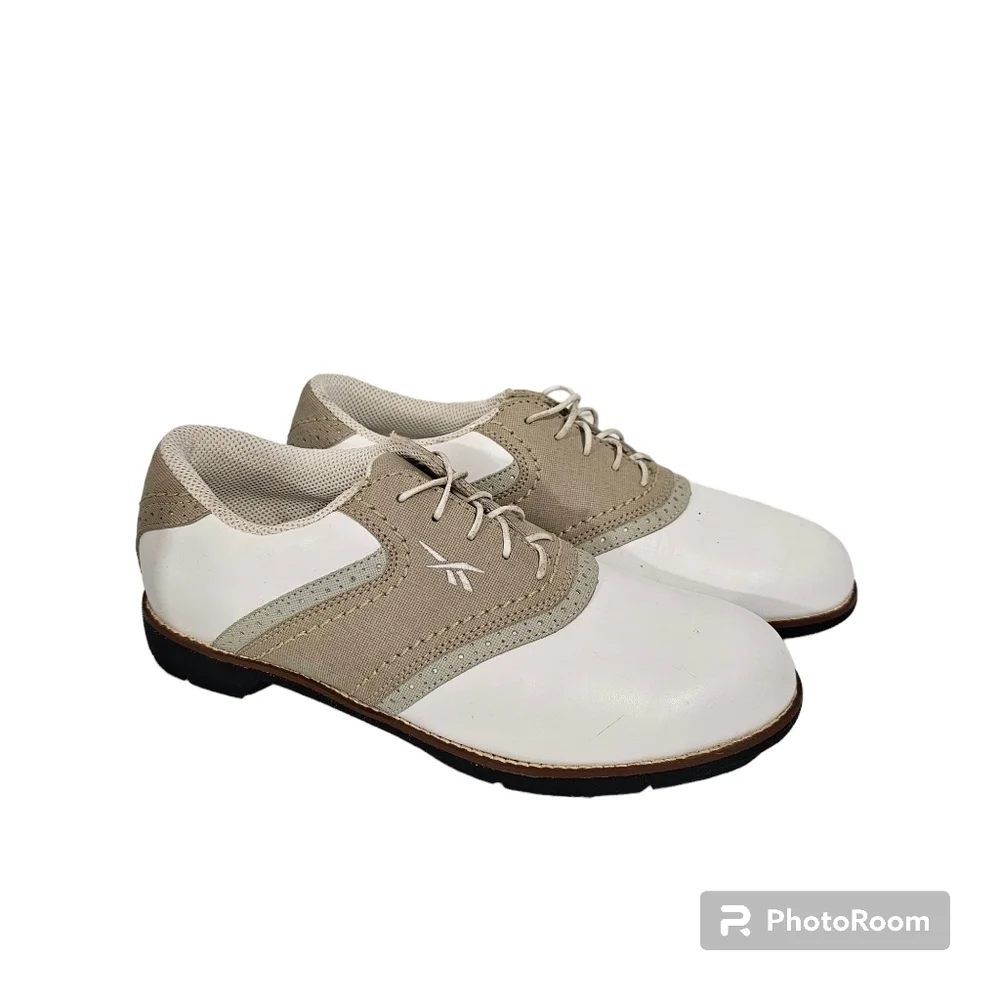 Reebok White and Tan Men's Shoes